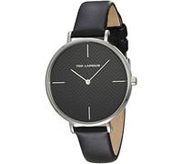 Ted Lapidus - A0715ININ - Montre Femme - Cadran Noir - Bracelet Cuir Noir