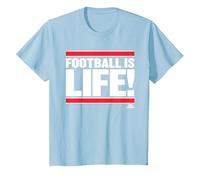 Ted Lasso Football is Life T-Shirt, Enfant, Bleu Céleste, 4 Ans