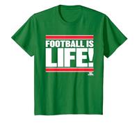 Ted Lasso Football is Life T-Shirt, Enfant, Vert Kelly, 4 Ans