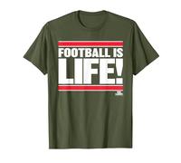 Ted Lasso Football is Life T-Shirt, Homme, Olive, XXL