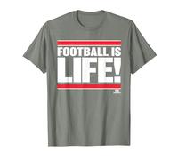 Ted Lasso Football is Life T-Shirt, Homme, Vert Kaki chiné, S