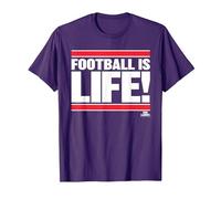 Ted Lasso Football is Life T-Shirt, Homme, Violet, M