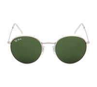 Ted Smith Lunettes de soleil rondes en métal avec protection UV, Vert, 50