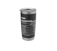 Ted Valeur Nutritive Nom Drôle Gobelet isotherme en acier inoxydable double paroi