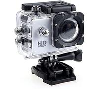 TEDATATA Caméra d'action HD 1080p, caméra sous-marine de 30 m, puce CMOS, transmission haute vitesse USB2.0, écran LTPS TFT LCD de 2", objectif grand angle 120° (gris)