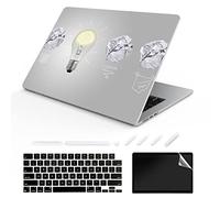 TeDaWen Coque Compatible avec MacBook Air 13.6 Pouces 2022 Modèle : Puce A2681 M2, Housse Rigide pour Ordinateur Portable et Housse de Clavier pour MacBook Air 13.6, Ampoule Froide 13