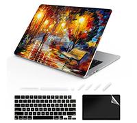TeDaWen Coque Compatible avec MacBook Air 13,6 Pouces 2022 Modèle : Puce A2681 M2, Housse Rigide pour Ordinateur Portable et Housse de Clavier pour MacBook Air 13.6, Peinture Paysage 2