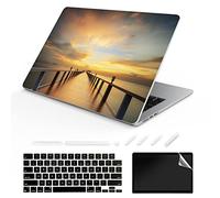 TeDaWen Coque Compatible pour MacBook Air 13,6" Version 2022 modèle : Puce A2681 M2, Housse Rigide à Motif imprimé pour Ordinateur Portable pour MacBook Air 13.6, Paysage de Plage 08