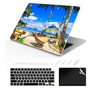 TeDaWen Coque Compatible pour MacBook Air 13,6" Version 2022 modèle : Puce A2681 M2, Housse Rigide à Motif imprimé pour Ordinateur Portable pour MacBook Air 13.6, Paysage de Plage 04