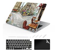 TeDaWen Coque compatible pour MacBook Air 13,6" version 2022 modèle : puce A2681 M2, housse rigide à motif imprimé pour ordinateur portable et housse de clavier pour MacBook Air 13.6, peinture lcity 4