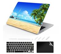 TeDaWen Coque Compatible pour MacBook Air 13,6" Version 2022 modèle : Puce A2681 M2, Housse Rigide à Motif imprimé pour Ordinateur Portable pour MacBook Air 13.6, Paysage de Plage 07