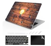 TeDaWen Coque compatible pour MacBook Air 13,6" version 2022 modèle : puce A2681 M2, housse rigide à motif imprimé pour ordinateur portable et housse de clavier pour MacBook Air 13.6, ampoule froide 9