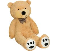TEDBI XXL Grand Ours en peluche Peluche en tissu Teddy Ours S01, Couleur:Marron clair, Taille:XXXL - 200cm