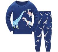 TEDD Garçons Ensembles de Pyjama Coton Mignonne Dinosaure Bébé Noël Vêtements de Nuit pour Enfants 6-7 Ans
