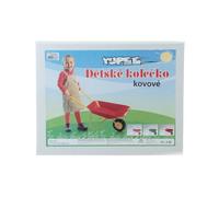 Teddies Brouette en métal Yupee grand rouge 78x40x32cm en boîte