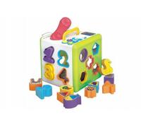 Teddies Jigsaw phone cube for the little ones 18pcs plastic 18x18x18cm on battery with light with