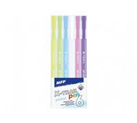 Teddies Stylo gel pastel 6 pcs plastique sous blister 6x15x1,5cm