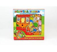 Teddies Wooden Farm House My First Animals 31x31cm 28pcs + mat in box MPZ