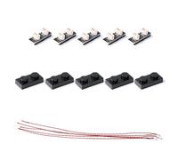 TEDDOO Lot de 5 rallonges de câble d'alimentation pour interface 15 cm 0,8 mm - Pour bloc de construction - Kit d'éclairage compatible avec Lego