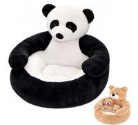 Teddy Bear Dog Bed with Arms, Soft Plush Warm Non-Slip Bear Pet Bed，Balck：S | Teddy Bear Bed for Dogs, Bear Pet Sofa with Detachable Washable Cover, Anti-Slip Bottom, for Indoor Cats & Small Dogs