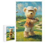 Teddy Bear Golfing Puzzle 1000 Pièces Educa Jouet en Bois Cadeau Unique Décoration Intérieure Jeu Éducatif Challenge Toy Adultes Et Enfants À Partir De 14 Ans 1000 PCS