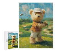 Teddy Bear Golfing Puzzle 1000 Pièces Educa Jouet en Bois Cadeau Unique Décoration Intérieure Jeu Éducatif Challenge Toy Adultes Et Enfants À Partir De 14 Ans 500 PCS