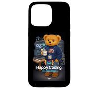 Teddy Bear Happy Coding, Just a Boy Who Loves Coding Coque pour iPhone 15 Pro Max