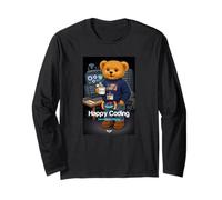 Teddy Bear Happy Coding, Just a Boy Who Loves Coding Manche Longue