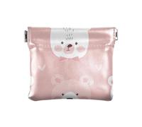 Teddy Bear Porte-monnaie en cuir pour femme et fille