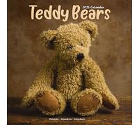 Teddy Bears Calendar 2025 Square Wall Calendar - 16 Month