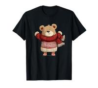 Teddy d'hiver excité dans Un Costume Confortable T-Shirt