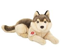 Teddy Hermann Peluche Loup 90855 allongée – durable, matériaux recyclés – 40 cm