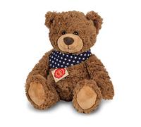Teddy Hermann 91362 Ours en Peluche 30 cm, Ours en Peluche, mit Sternchen-Halstuch