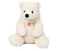 Teddy Hermann 91546 Ours Polaire Assis 35 cm, Jouet en Peluche avec Un Contenu recyclé idéal (matériau de Remplissage)