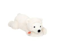 Teddy Hermann 91547 Peluche Ours Polaire couché avec garnissage recyclé 45 cm