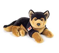 Teddy Hermann 91964 Berger Allemand couché 45 cm, Jouet câlin avec Un Contenu recyclé idéal (matériau de Remplissage)