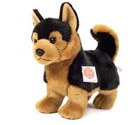 Teddy Hermann 91970 Berger Allemand Debout 23 cm, Jouet câlin avec Contenu recyclé idéal (matériau de Remplissage)