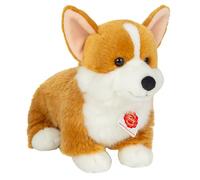 Teddy Hermann 91990 Corgi 30 cm, Édition Spéciale Chiens Préférés, Peluche avec Contenu Recyclé Idéal (Matériau de Remplissage)