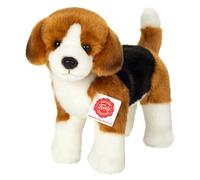 Teddy Hermann 91991 Beagle Debout 23 cm, Jouet en Peluche avec Un Contenu recyclé idéal (matériau de Remplissage)