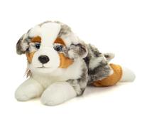 Teddy Hermann - 91998 - Berger australien - Peluche durable avec matériaux recyclés - Couché - 40 cm