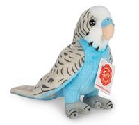 Teddy Hermann 94159 Budgie Blue 13 cm, Jouet câlin avec Un Contenu recyclé idéal (matériau de Remplissage)