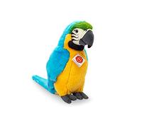Teddy Hermann Peluche Perroquet Ara 94167 – Poitrine jaune – 27 cm – Remplissage recyclé
