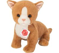 Teddy Hermann Babykatze, Kuscheltier, Stofftier, Plüschtier, Katze, Rot Orange, 24 cm, 918424