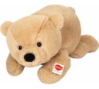 Teddy Hermann Ours Brownie couché Doudou Peluche Herzekind Marron clair 55cm