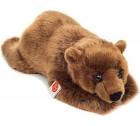 Teddy Hermann Braunbär liegend, Kuscheltier, Stofftier, Plüschtier, 45 cm, 910527
