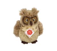 Teddy Hermann Eule, Kuscheltier, Stofftier, Plüschtier, Wildtier, Waldtier, Vogel, Plüsch, Graubraun, 17 cm, 941637