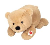 Teddy Hermann Ours Brownie couché Doudou Peluche Herzekind Marron clair 55cm