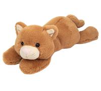 Teddy Hermann Katze Kikki, Schlenkerbeine, Kuscheltier, Stofftier, Plüschtier, Herzekind, Braun, 35 cm, 939498