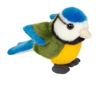 Teddy Hermann Mésange bleue Doudou Peluche Bleu Blanc Jaune 12 cm