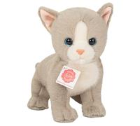 Teddy Hermann Babykatze, Kuscheltier, Stofftier, Plüschtier, Katze, Grau, 24 cm, 918417